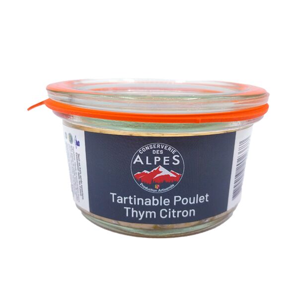 Tartinable de poulet thym citron