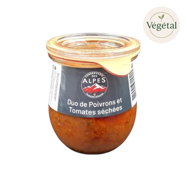 Tartinable duo de poivrons et tomates séchées
